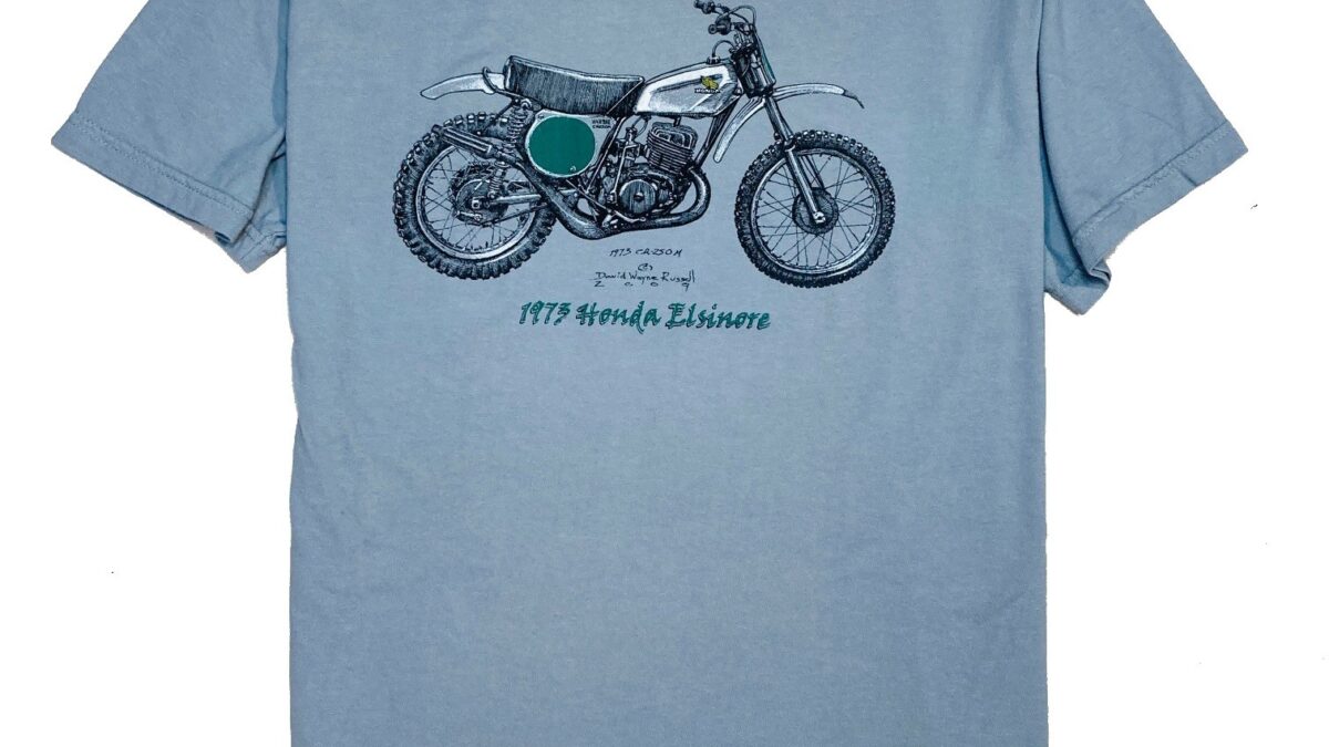 T-Shirt Honda Motorcycle Elsinore 08HOVT182 - Collection Vintage officielle  constructeur