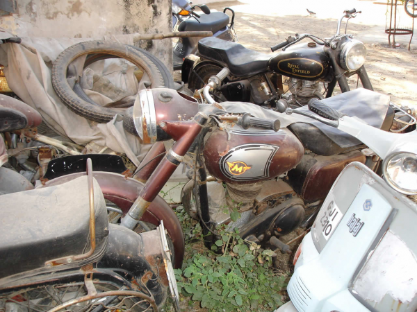 junkyard motorcycle