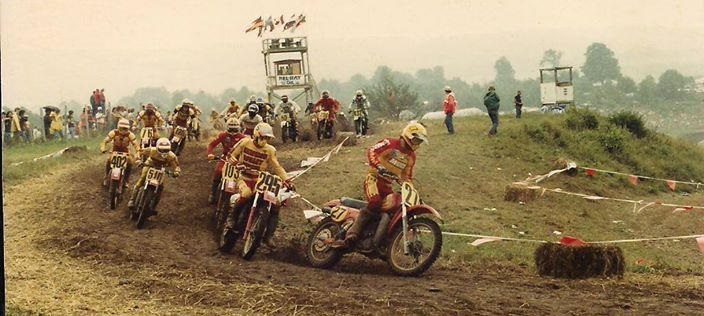 1970s vintage motorcycle race