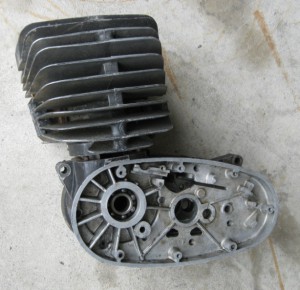 Discarded Maico Racing Engine