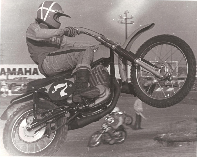 Tim Hart flying Maico, circa 1970