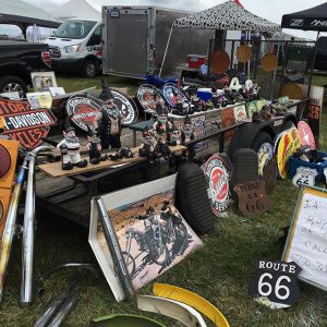 Typical vendor spot among the many hundreds in the swap meet area.