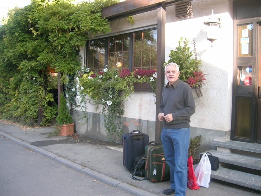 Jonsson in front of the Hotel Lamm, Pfeffingen, Germany, 2007