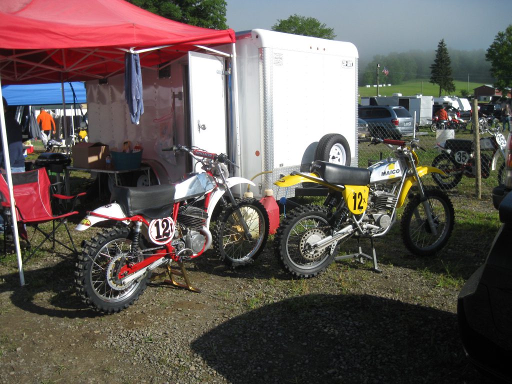 A CZ and Maico restored for racing.